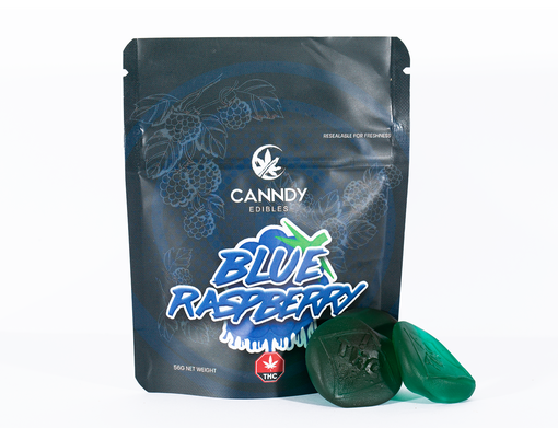 Canndy Blue Raspberry Edibles - THC Gummies (200mg)