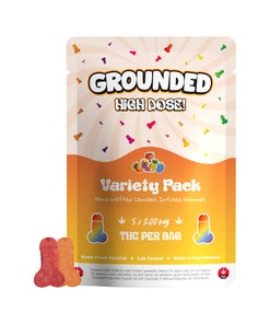Grounded High Dose THC Gummy Cocks - Variety