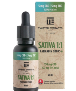 Twisted Extracts - Sativa 1:1 Cannabis Drops