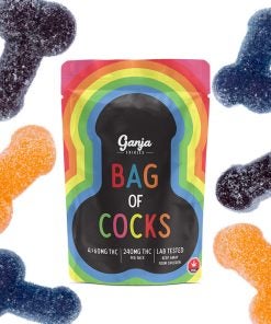 ganja bag of cocks sour gummies