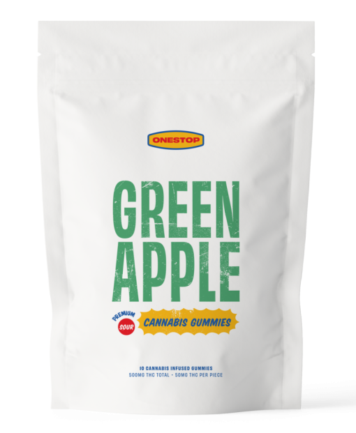 One Stop THC Edibles (Green Apple) 500mg